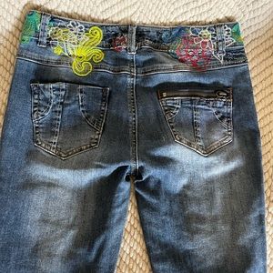 Desigual fitted denim jeans.
